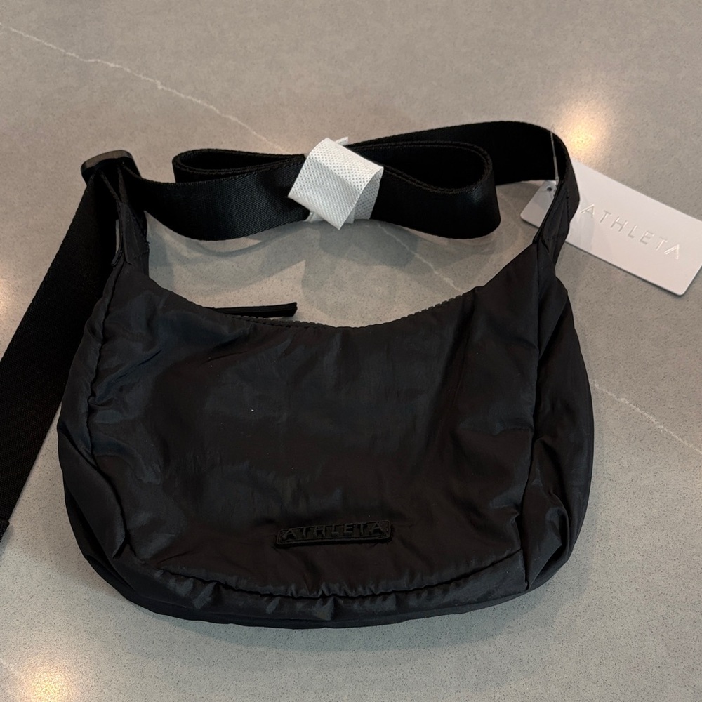 Athleta Black Nylon Crossbody Bag